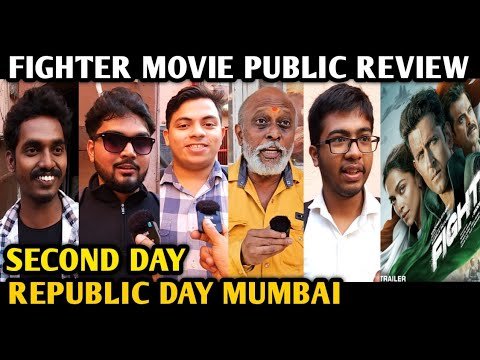 Fighter Movie Public Review | 2nd Day | REPUBLIC DAY | Hrithik Roshan | Deepika Padukone | Mumbai