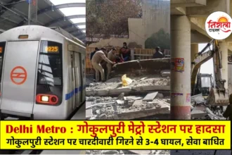 Delhi Metro News Today - Accident at Delhi's Gokulpuri metro station, 3-4 injured