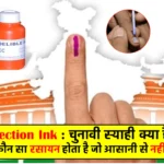 Election Ink: What is the election ink used in elections? Which chemical does it contain that does not disappear easily?