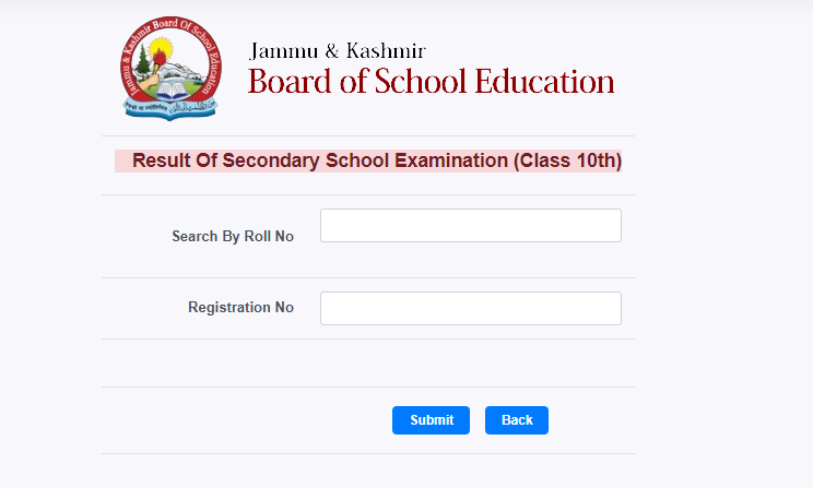 JKBOSE 10th Result 2024 Check